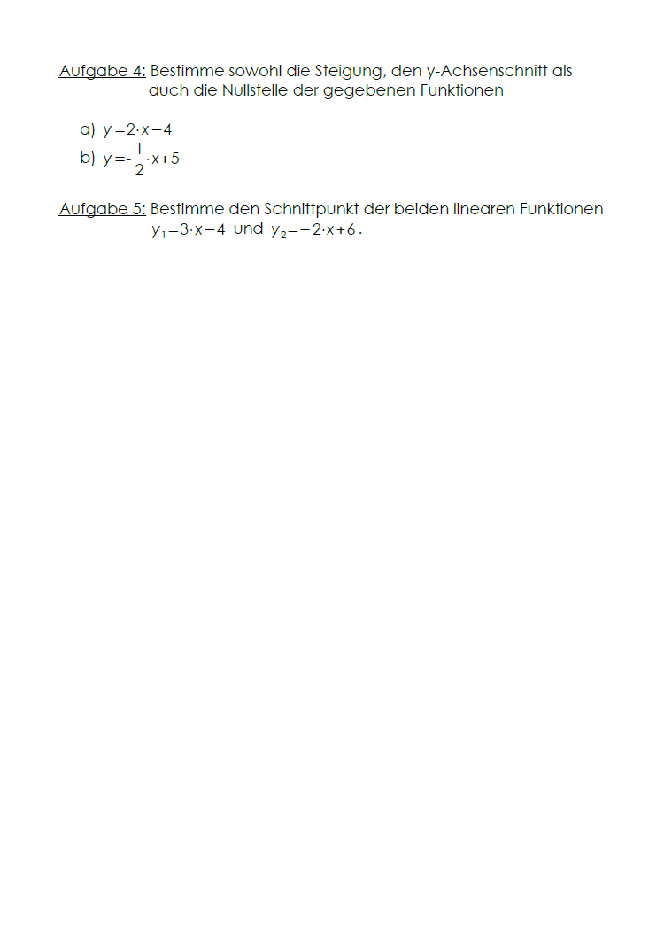 Lineare Funktionen 1 Online-Seminar