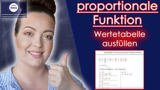 Wertetabelle ausfüllen - Schritt für Schritt einfach erklärt