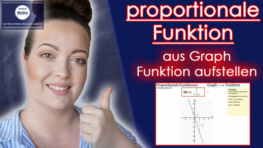 Proportionale Funktion: Graph zu Funktionsvorschrift | Steigung ablesen
