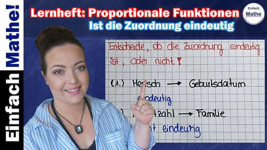 Ist die Zuordnung eindeutig | Proportionale Funktionen Lernheft