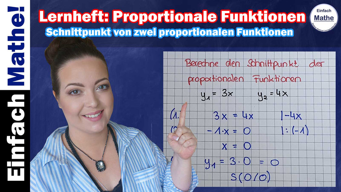 Schnittpunkt von zwei proportionalen Funktionen