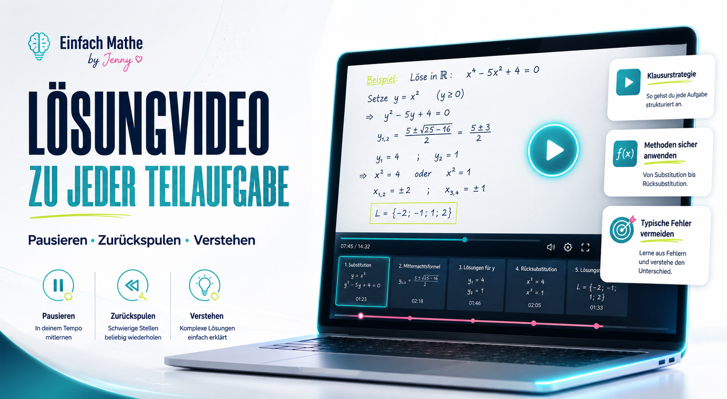 Ganzrationale Gleichungen – Klausurtraining